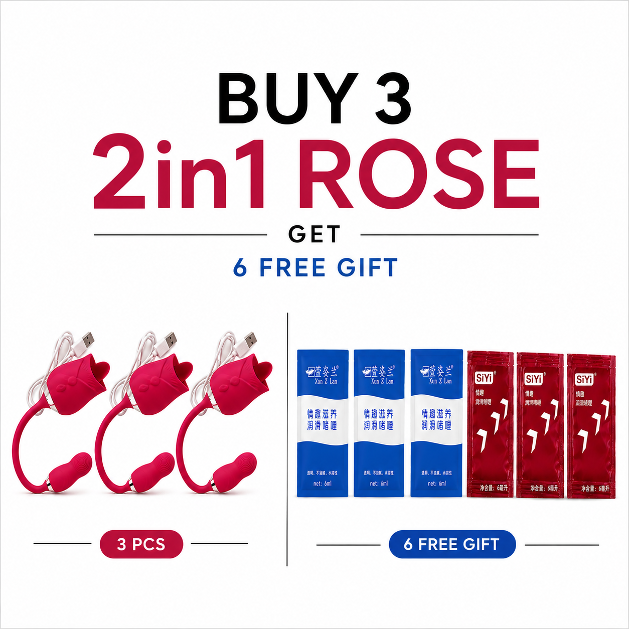 Buy 3 2in1 Roses Offer