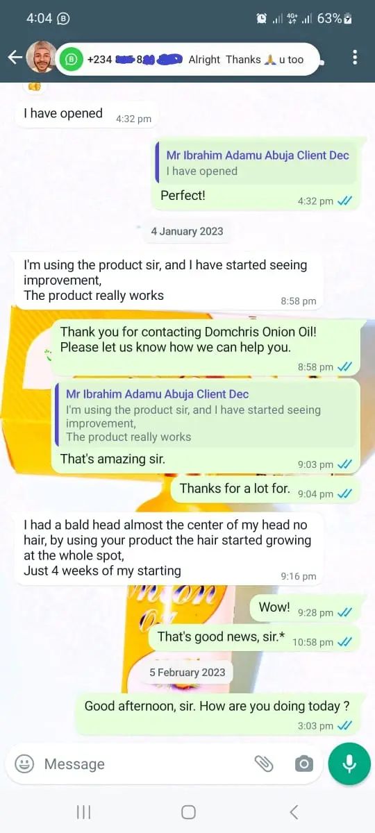Customer testimonial